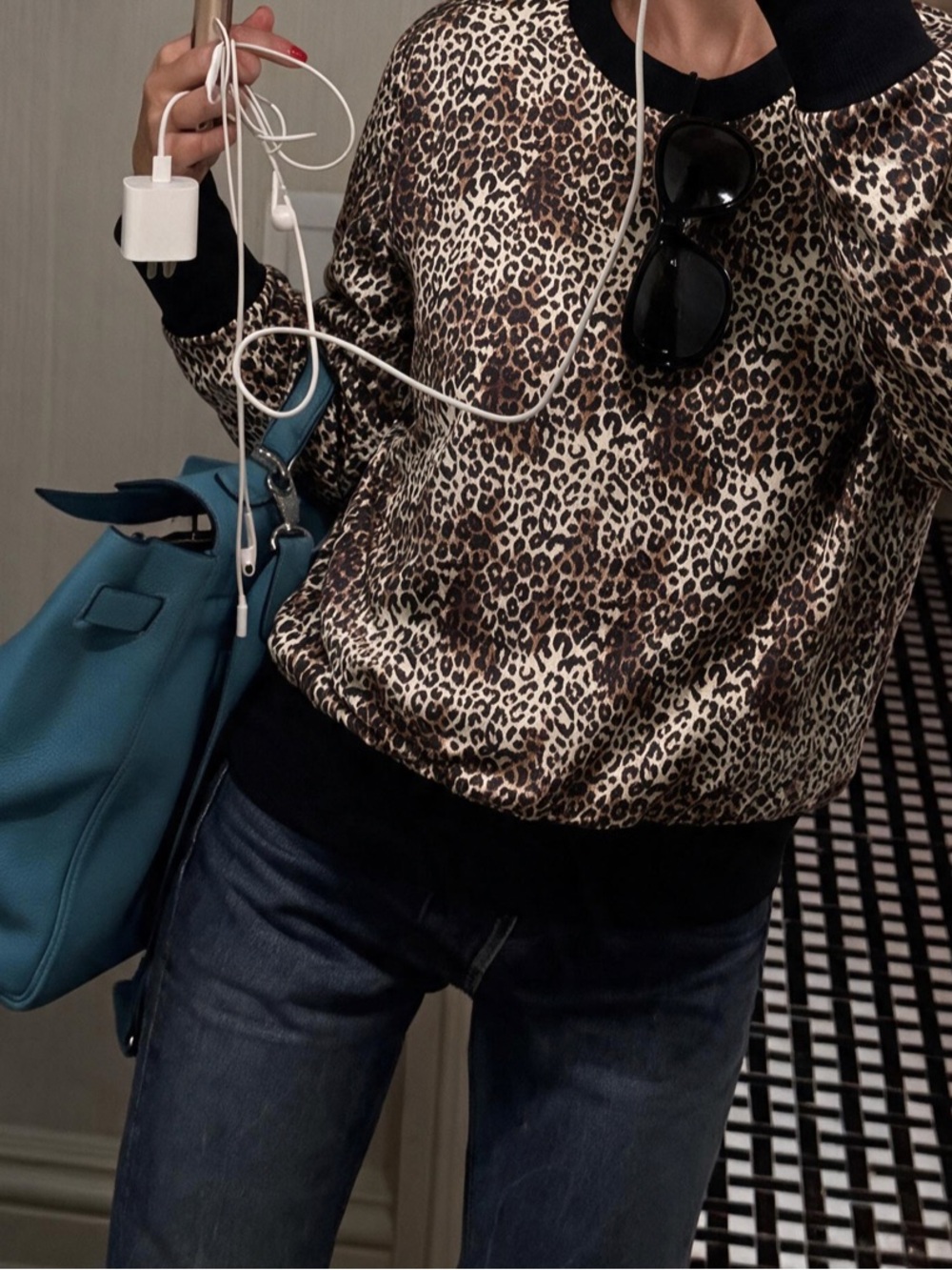 Nwot Mel and Lisa animal print top